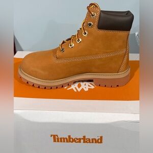 Timberland Big Kids 6 Inch Premium Waterproof Boots  | color: wheat | size: 3.5
